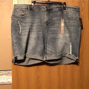 NWT Distressed Denim Shorts